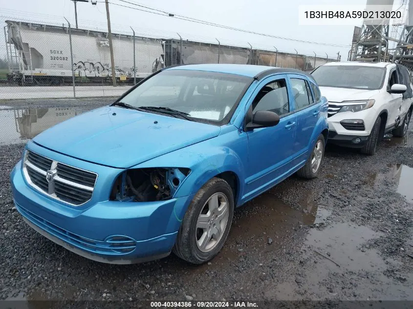 2009 Dodge Caliber Sxt VIN: 1B3HB48A59D213020 Lot: 40394386