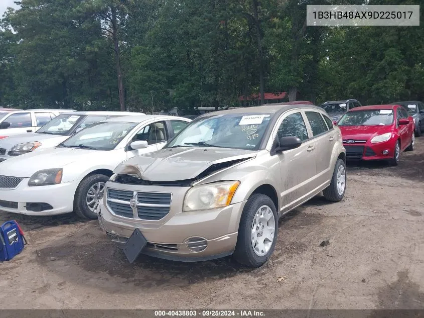 2009 Dodge Caliber Sxt VIN: 1B3HB48AX9D225017 Lot: 40438803