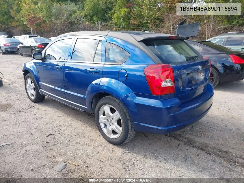 2009 Dodge Caliber Sxt VIN: 1B3HB48A89D116894 Lot: 40445507