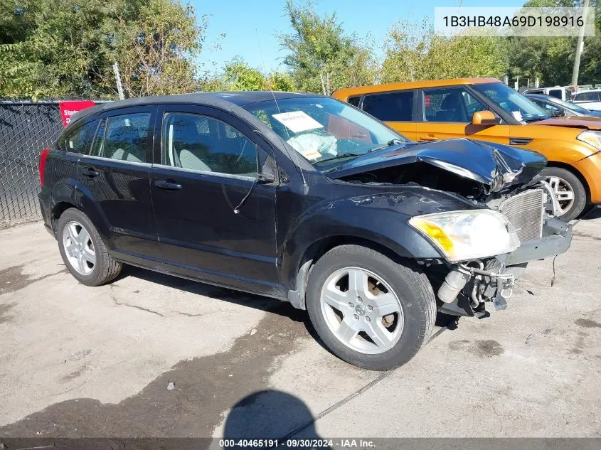 2009 Dodge Caliber Sxt VIN: 1B3HB48A69D198916 Lot: 40465191