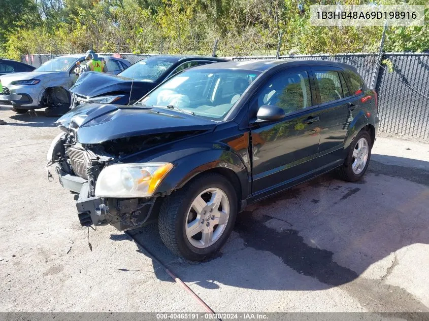 2009 Dodge Caliber Sxt VIN: 1B3HB48A69D198916 Lot: 40465191