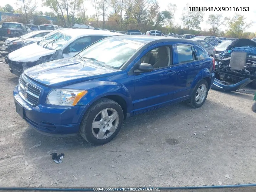 2009 Dodge Caliber Sxt VIN: 1B3HB48AX9D116153 Lot: 40555577