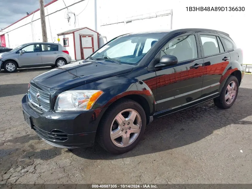 2009 Dodge Caliber Sxt VIN: 1B3HB48A89D136630 Lot: 40587305