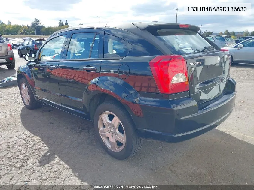 2009 Dodge Caliber Sxt VIN: 1B3HB48A89D136630 Lot: 40587305