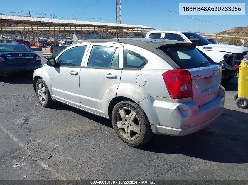 2009 Dodge Caliber Sxt VIN: 1B3HB48A69D233986 Lot: 40610178