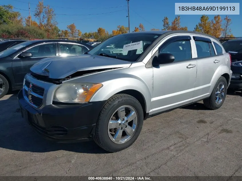 2009 Dodge Caliber Sxt VIN: 1B3HB48A69D199113 Lot: 40638840