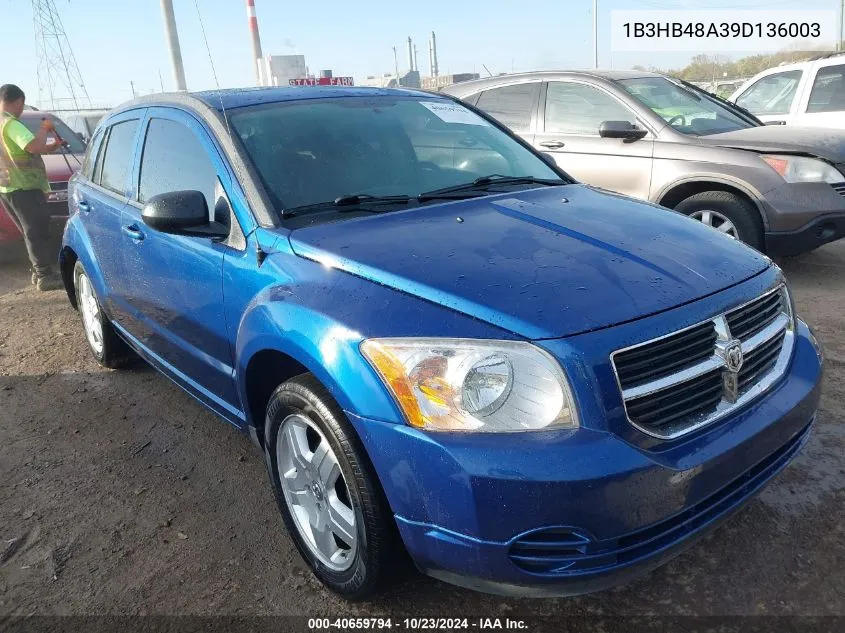 2009 Dodge Caliber Sxt VIN: 1B3HB48A39D136003 Lot: 40659794