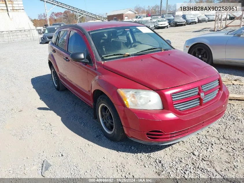 2009 Dodge Caliber Se VIN: 1B3HB28AX9D258961 Lot: 40696052