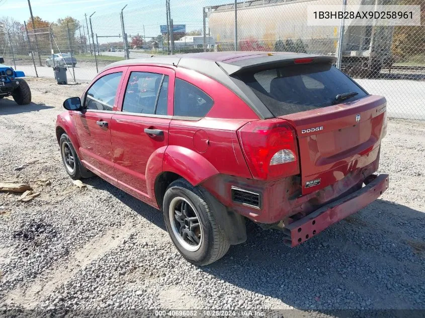 2009 Dodge Caliber Se VIN: 1B3HB28AX9D258961 Lot: 40696052