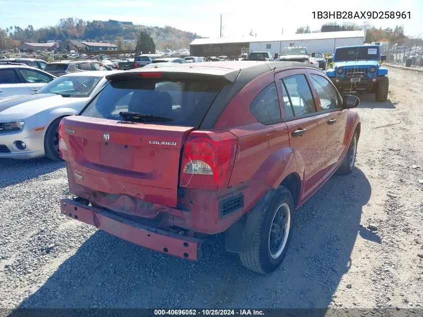 2009 Dodge Caliber Se VIN: 1B3HB28AX9D258961 Lot: 40696052