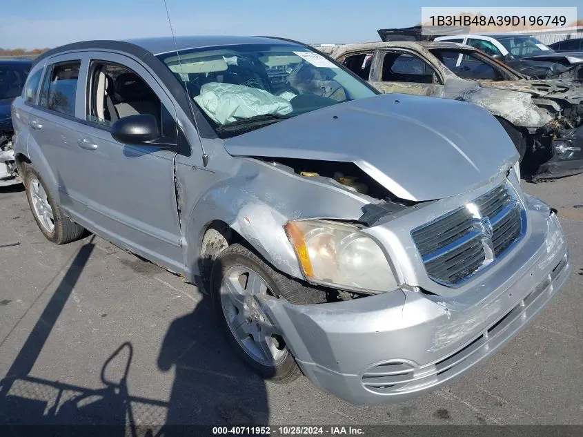 2009 Dodge Caliber Sxt VIN: 1B3HB48A39D196749 Lot: 40711952