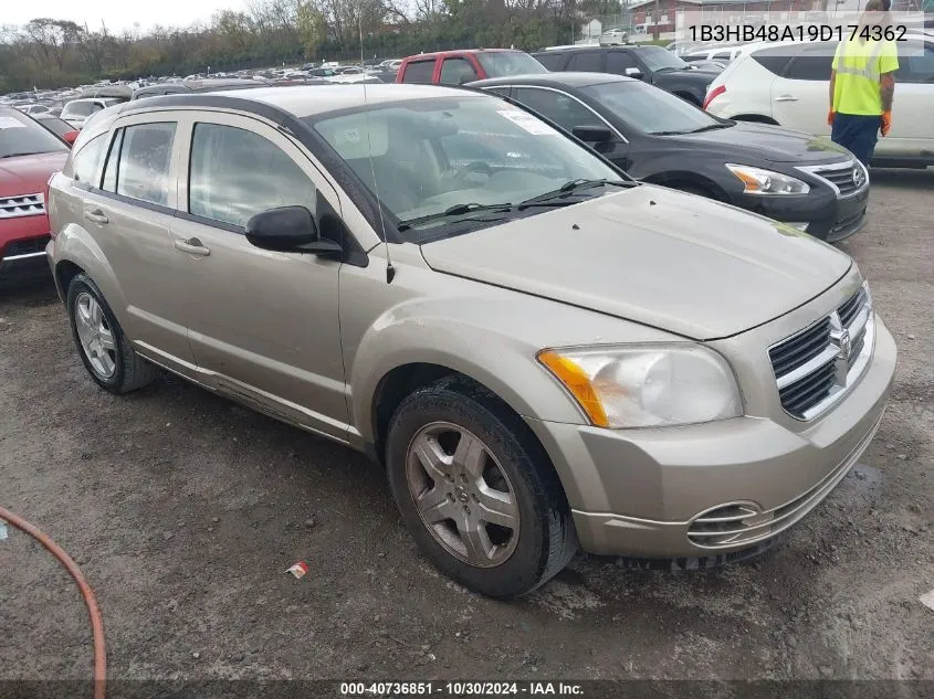 2009 Dodge Caliber Sxt VIN: 1B3HB48A19D174362 Lot: 40736851