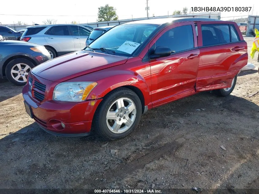 2009 Dodge Caliber Sxt VIN: 1B3HB48A39D180387 Lot: 40754546