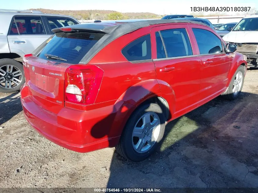 2009 Dodge Caliber Sxt VIN: 1B3HB48A39D180387 Lot: 40754546