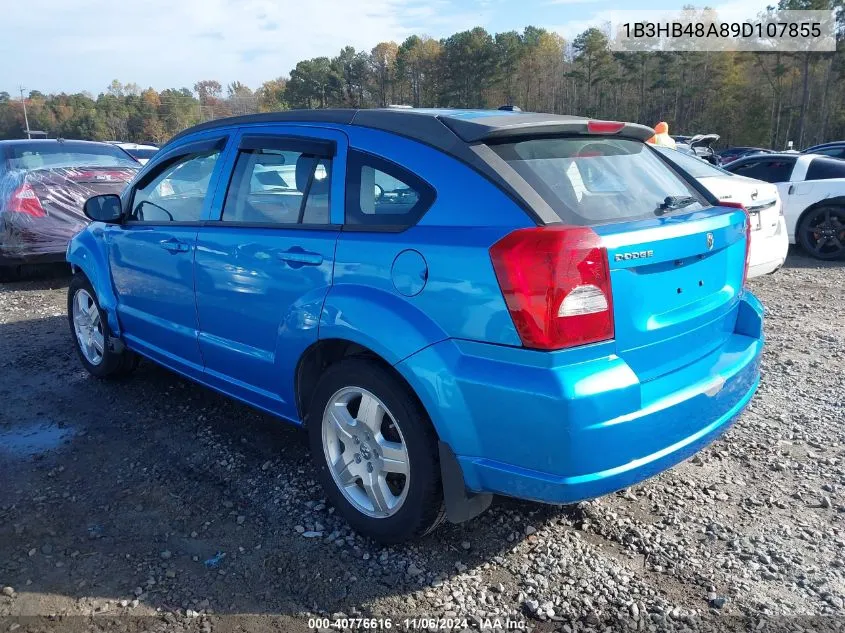 2009 Dodge Caliber Sxt VIN: 1B3HB48A89D107855 Lot: 40776616