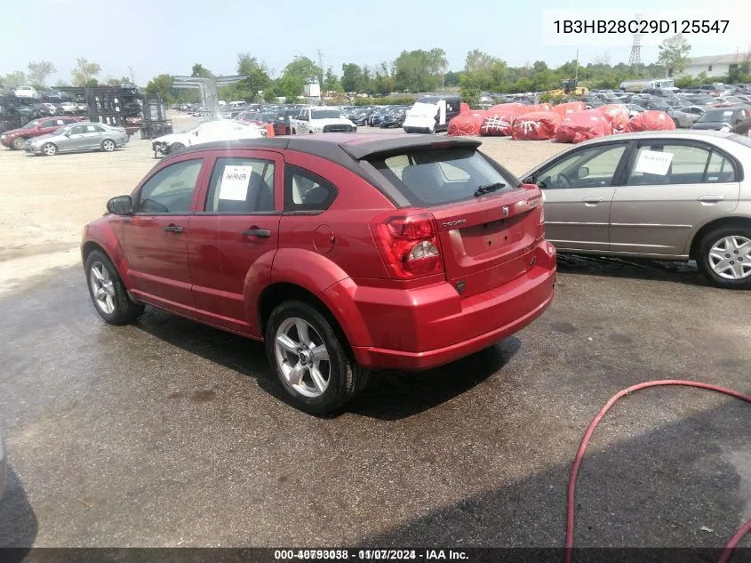 2009 Dodge Caliber Se VIN: 1B3HB28C29D125547 Lot: 40793038