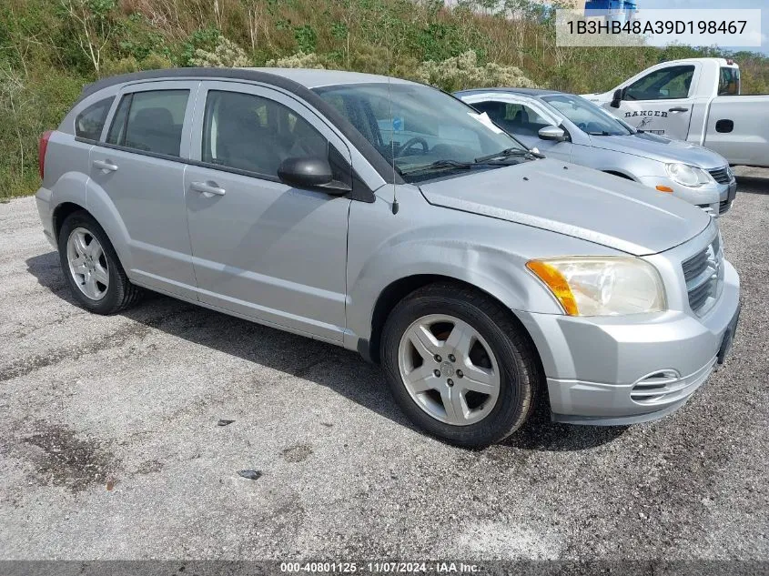 2009 Dodge Caliber Sxt VIN: 1B3HB48A39D198467 Lot: 40801125