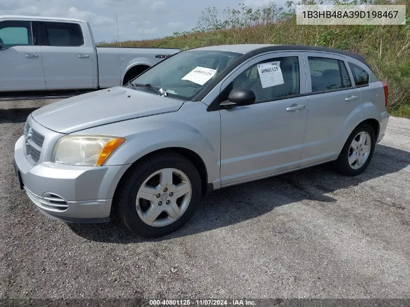 2009 Dodge Caliber Sxt VIN: 1B3HB48A39D198467 Lot: 40801125