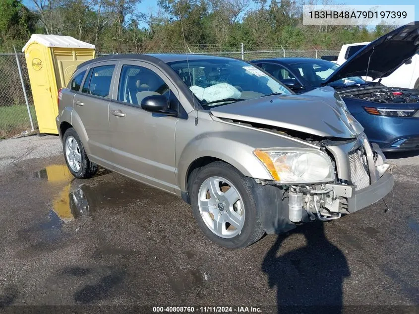 2009 Dodge Caliber Sxt VIN: 1B3HB48A79D197399 Lot: 40808760