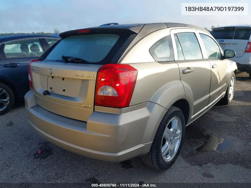 2009 Dodge Caliber Sxt VIN: 1B3HB48A79D197399 Lot: 40808760