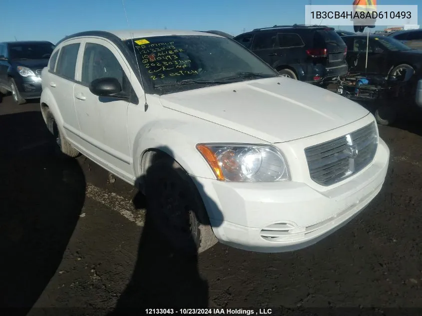 2010 Dodge Caliber Sxt VIN: 1B3CB4HA8AD610493 Lot: 12133043