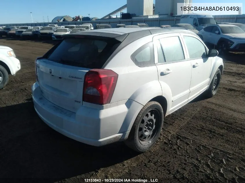 2010 Dodge Caliber Sxt VIN: 1B3CB4HA8AD610493 Lot: 12133043