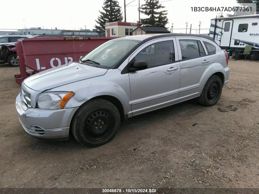 1B3CB4HA7AD677361 2010 Dodge Caliber Sxt