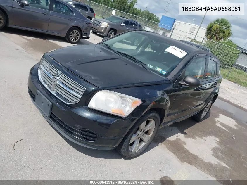 2010 Dodge Caliber Sxt VIN: 1B3CB4HA5AD668061 Lot: 39643912