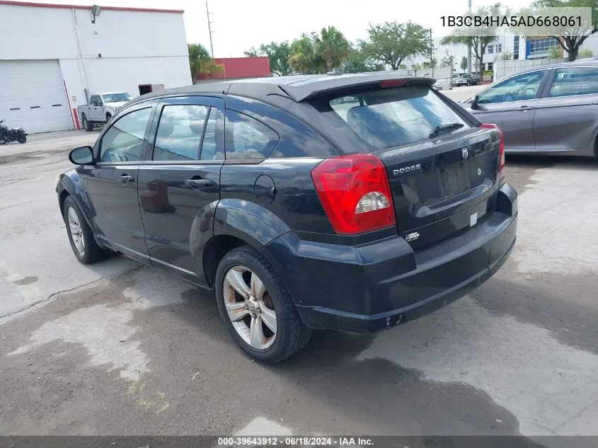 2010 Dodge Caliber Sxt VIN: 1B3CB4HA5AD668061 Lot: 39643912