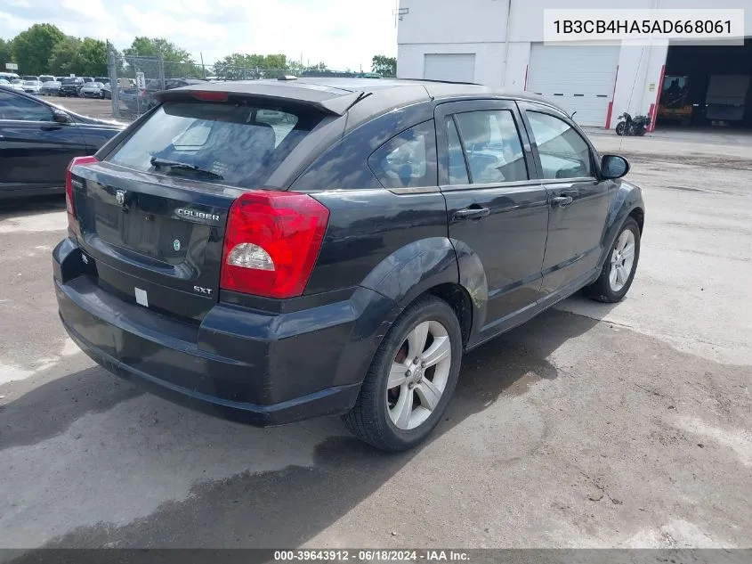 2010 Dodge Caliber Sxt VIN: 1B3CB4HA5AD668061 Lot: 39643912