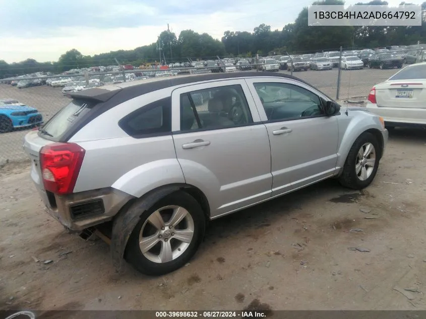 1B3CB4HA2AD664792 2010 Dodge Caliber Sxt