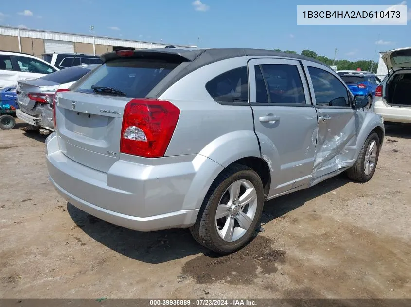 2010 Dodge Caliber Sxt VIN: 1B3CB4HA2AD610473 Lot: 39938889