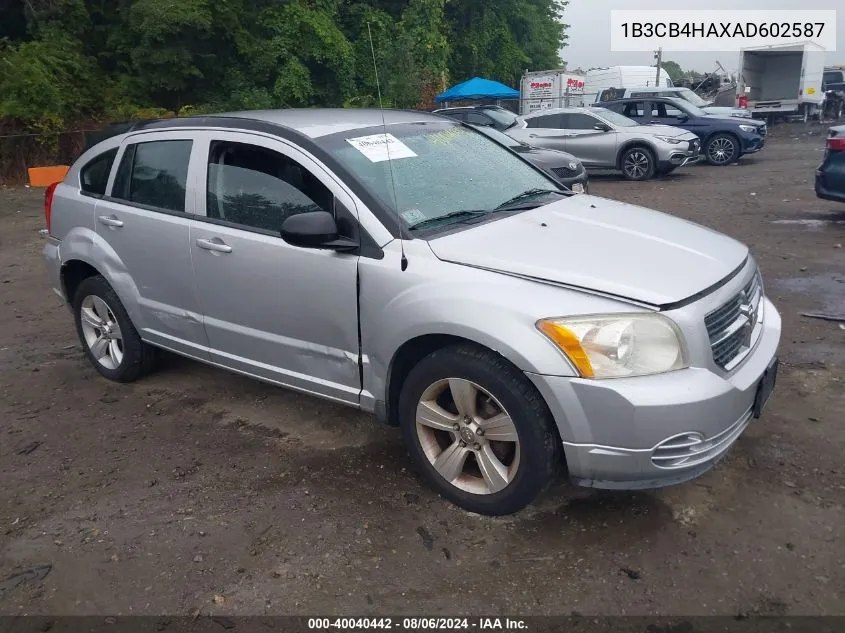 2010 Dodge Caliber Sxt VIN: 1B3CB4HAXAD602587 Lot: 40040442