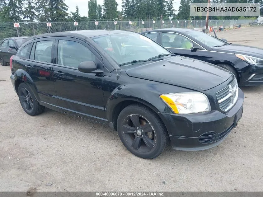 2010 Dodge Caliber Sxt VIN: 1B3CB4HA3AD635172 Lot: 40096079