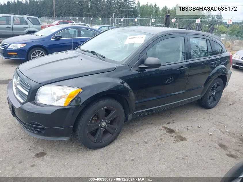 2010 Dodge Caliber Sxt VIN: 1B3CB4HA3AD635172 Lot: 40096079