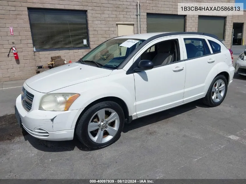 2010 Dodge Caliber Sxt VIN: 1B3CB4HAXAD586813 Lot: 40097939