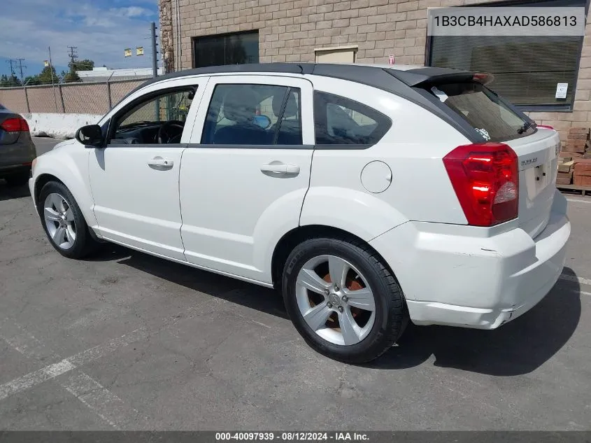 2010 Dodge Caliber Sxt VIN: 1B3CB4HAXAD586813 Lot: 40097939