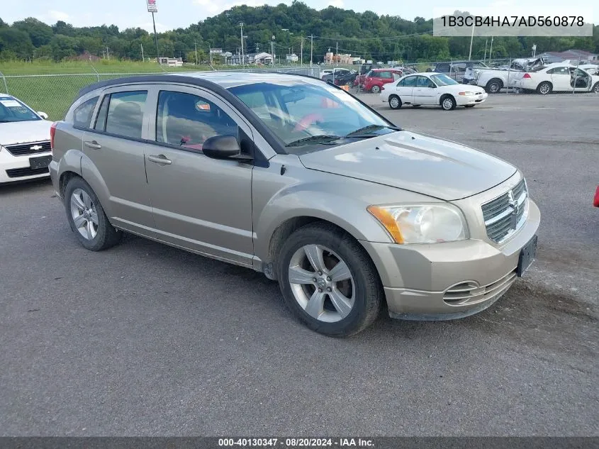 1B3CB4HA7AD560878 2010 Dodge Caliber Sxt