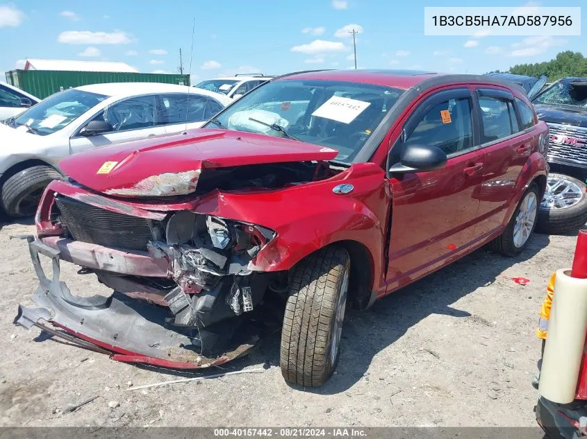 2010 Dodge Caliber Heat VIN: 1B3CB5HA7AD587956 Lot: 40157442