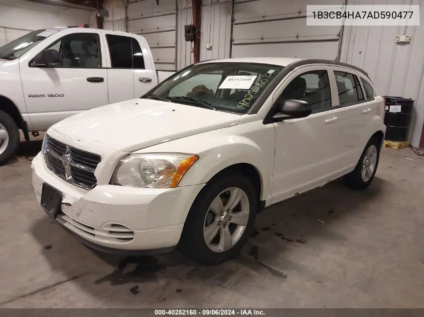 2010 Dodge Caliber Sxt VIN: 1B3CB4HA7AD590477 Lot: 40252160