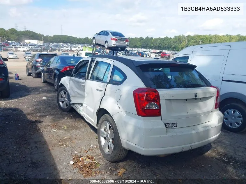 2010 Dodge Caliber Sxt VIN: 1B3CB4HA6AD533333 Lot: 40382606