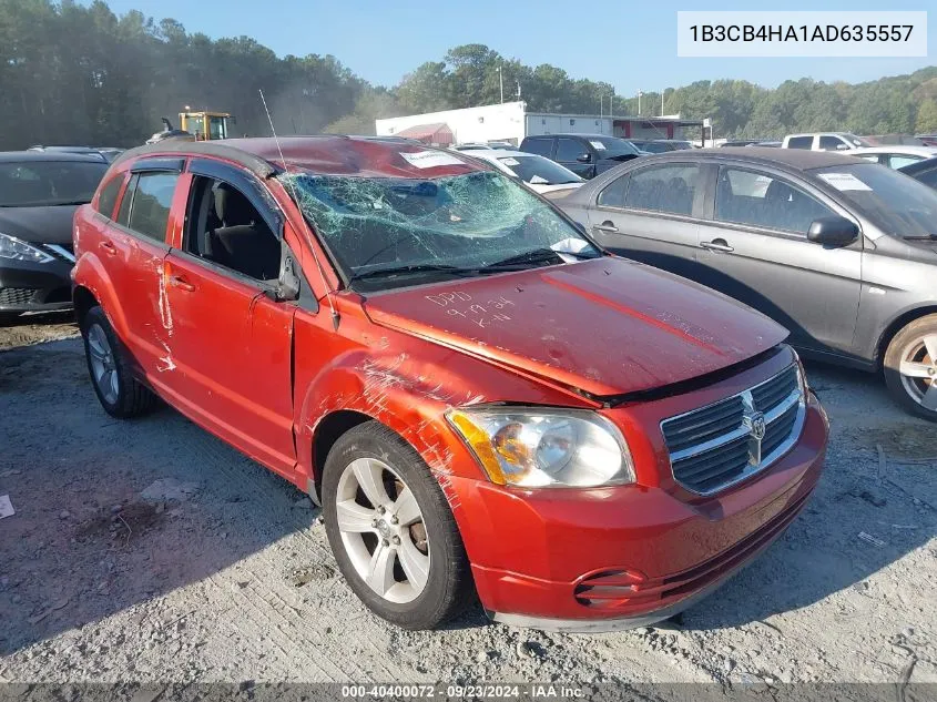 2010 Dodge Caliber Sxt VIN: 1B3CB4HA1AD635557 Lot: 40400072