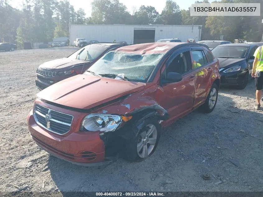 2010 Dodge Caliber Sxt VIN: 1B3CB4HA1AD635557 Lot: 40400072