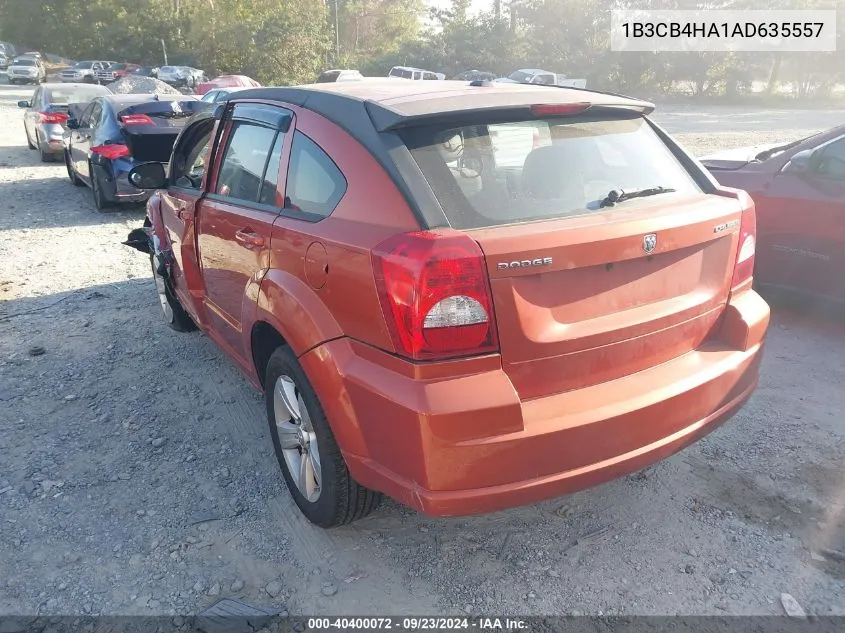 2010 Dodge Caliber Sxt VIN: 1B3CB4HA1AD635557 Lot: 40400072