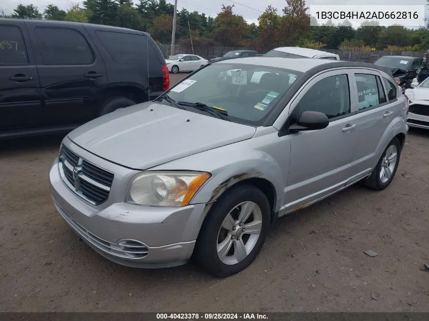 2010 Dodge Caliber Sxt VIN: 1B3CB4HA2AD662816 Lot: 40423378