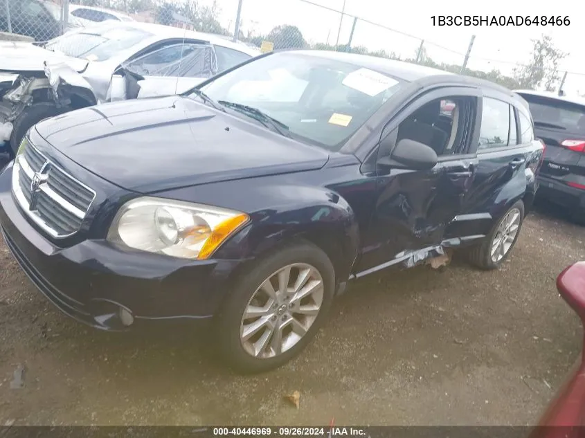 2010 Dodge Caliber Heat VIN: 1B3CB5HA0AD648466 Lot: 40446969