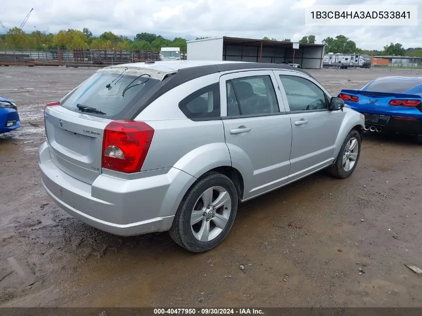 2010 Dodge Caliber Sxt VIN: 1B3CB4HA3AD533841 Lot: 40477950