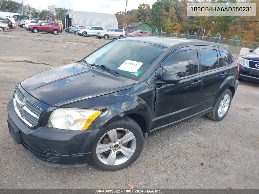 2010 Dodge Caliber Sxt VIN: 1B3CB4HA6AD550231 Lot: 40499622