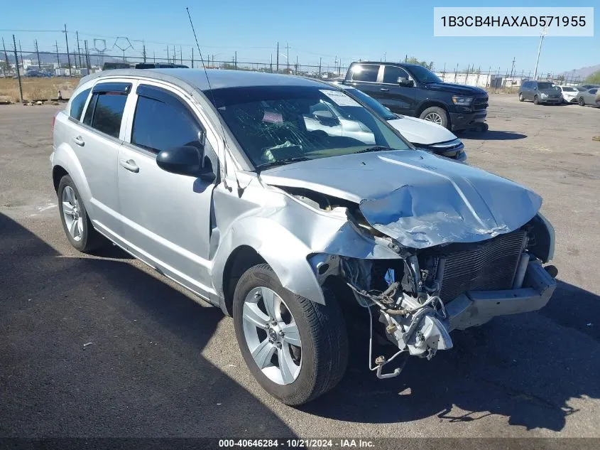 2010 Dodge Caliber Sxt VIN: 1B3CB4HAXAD571955 Lot: 40646284