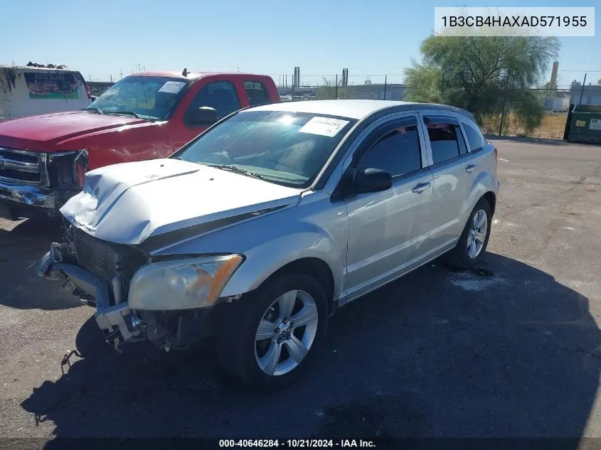 2010 Dodge Caliber Sxt VIN: 1B3CB4HAXAD571955 Lot: 40646284